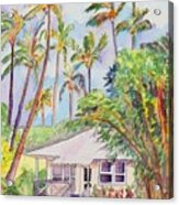 Tropical Waimea Cottage Acrylic Print