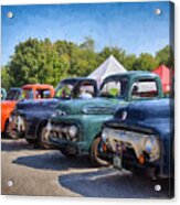 Trucks On Display Acrylic Print