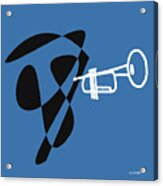 Trumpet In Blue Acrylic Print