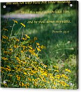 Trust In The Lord- Blackeyed Susans Acrylic Print