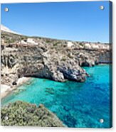 Tsigrado Beach In Milos - Greece Acrylic Print