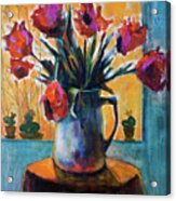 Tulips At Sunset Acrylic Print