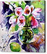 Tulips With Lemon Acrylic Print