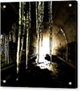 Tunnel Icicles Acrylic Print