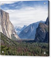 Tunnel View Of The Valley - Yosemite National Park - California Acrylic Print