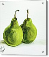 Two Pears Acrylic Print