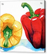 Two Peppers Acrylic Print