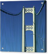 Two Towers Mackinac Bridge Acrylic Print
