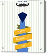 Typography Poster - Happy Father's Day Acrylic Print