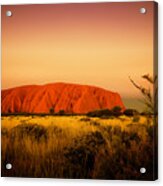 Uluru Sunset Acrylic Print