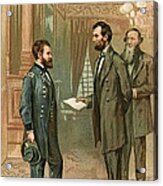 Ulysses S. Grant With Abraham Lincoln Acrylic Print