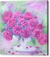 Armchair Rose Garden Acrylic Print