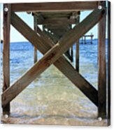 Under The Boardwalk Acrylic Print