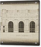 Union Station - Blueprint Acrylic Print