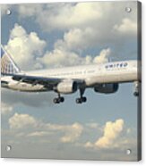 United Airlines Boeing 757 Acrylic Print