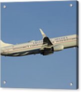 United Boeing 737-924 N75436 Retro Continental Phoenix Sky Harbor December 9 2015 Acrylic Print