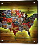 United States Wall Art Acrylic Print