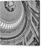 Unites States Capitol Rotunda Bw Acrylic Print