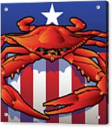 Usa Crab Acrylic Print
