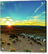 Utah Desert Sunset Acrylic Print