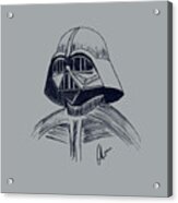 Vader Sketch Acrylic Print