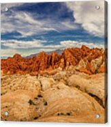 Valley Of Fire Panorama Acrylic Print