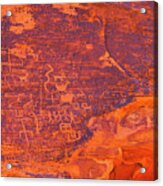 Valley Of Fire Petroglyphs One Acrylic Print
