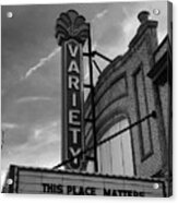 Variety Marquee Acrylic Print