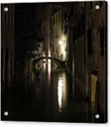 Venice At Night Acrylic Print