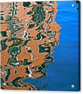 Venice Canal Reflection Acrylic Print