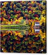 Vermont Autumn Reflections Acrylic Print