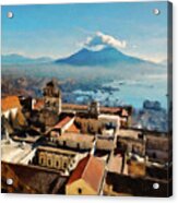 Vesuvio, Panorama From Naples - 03 Acrylic Print