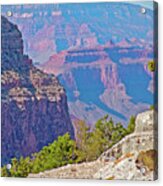 View From Hermit's Trail Near Hermit's Rest In Grand Canyon National Park Acrylic Print