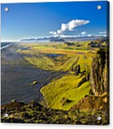 View From The Cliffs - Iceland Acrylic Print