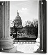 View Of Capitol Hill Through The Supreme Court Acrylic Print