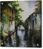 Village Canals Frame 1 Acrylic Print