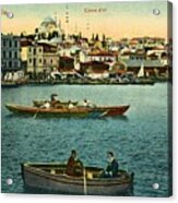 Vintage Golden Horn Constantinople Ca 1900 Acrylic Print