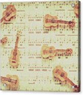 Vintage Guitar Music Acrylic Print