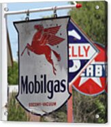 Vintage Mobilgas Sign Acrylic Print