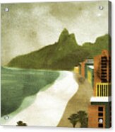 Vintage Poster Brazil Acrylic Print