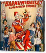 Vintage Ringling Brothers And Barnum And Bailey Combined Circus Acrylic Print