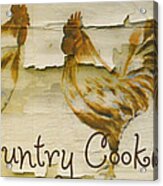 Vintage Rooster Country Cookin' Acrylic Print