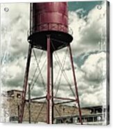 Vintage Water Tower Revolution Mill Acrylic Print