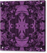 Violet Oak Tree Pattern Acrylic Print