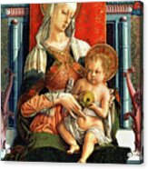 Virgin Mary And Child Acrylic Print