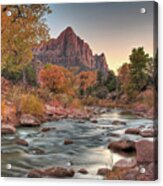 Virgin River And The Watchman Acrylic Print