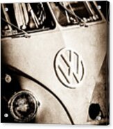 Volkswagen Vw Bus Emblem -1355s Acrylic Print