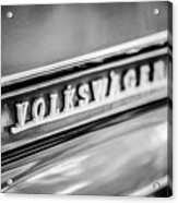 Volkswagen Vw Emblem -0150bw Acrylic Print