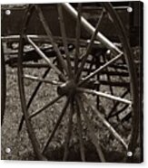 Wagon And Wheel Acrylic Print