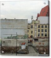 Street And Walls In Wroclaw, Poland Acrylic Print
